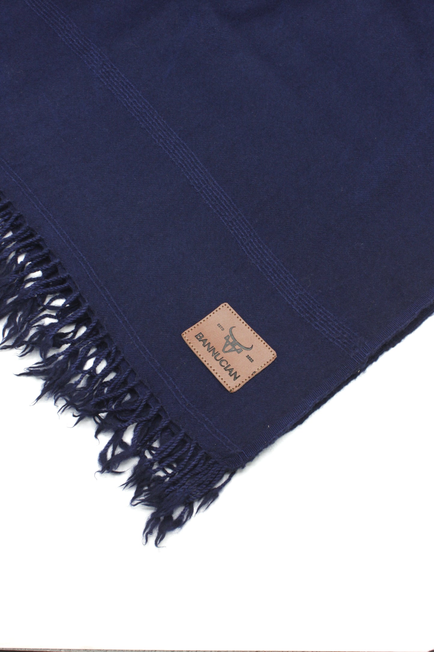 premium quality plain double fiber navy blue pure woolen shawl