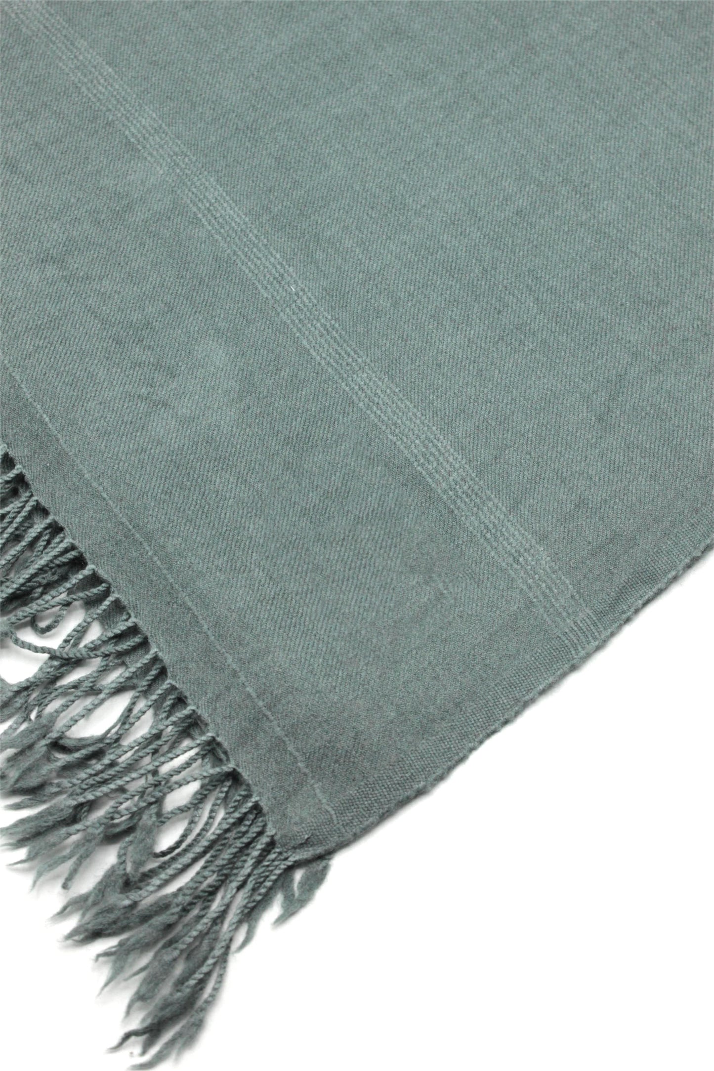 Premium Quality  Single Fiber Gray Plain Pure Woolen Shawl