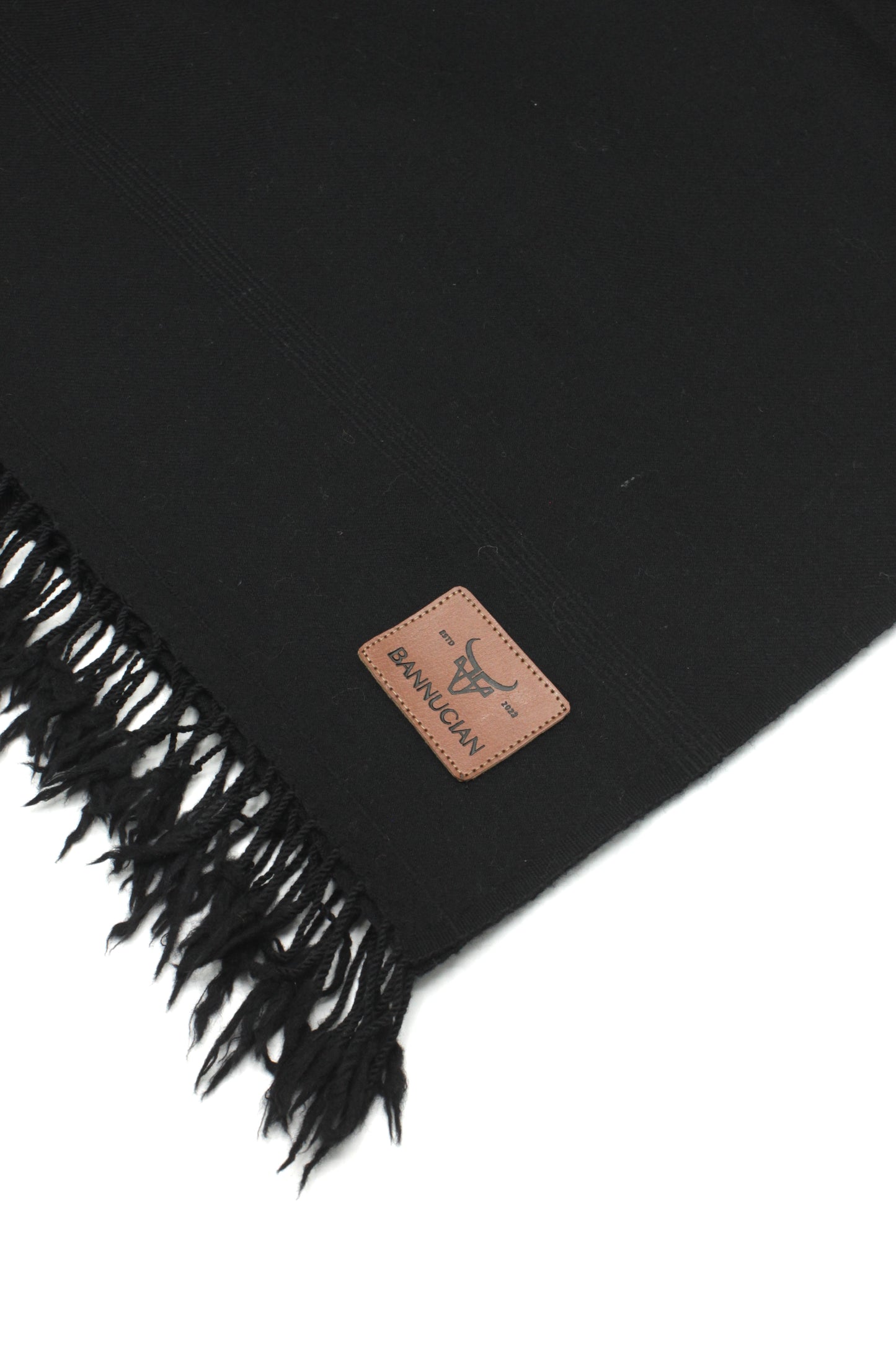Premium Quality Plain Black Pure Woolen Shawl