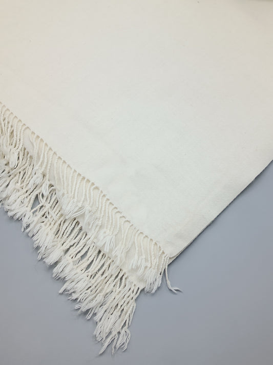 Premium Quality Off-white Woolen Blend Shawl