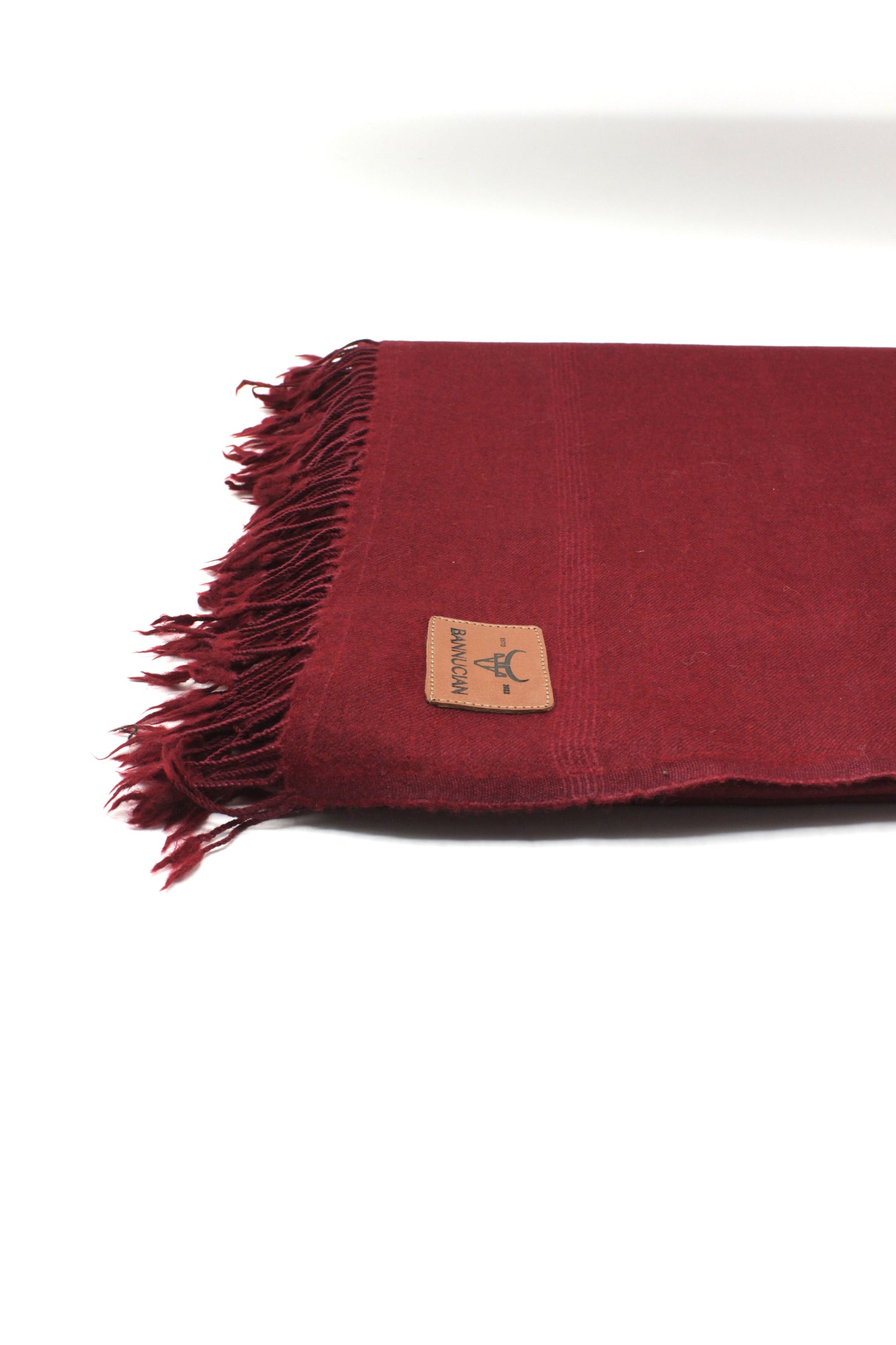 Premium Quality Single Fiber Plain Meroon Pure Woolen Shawl