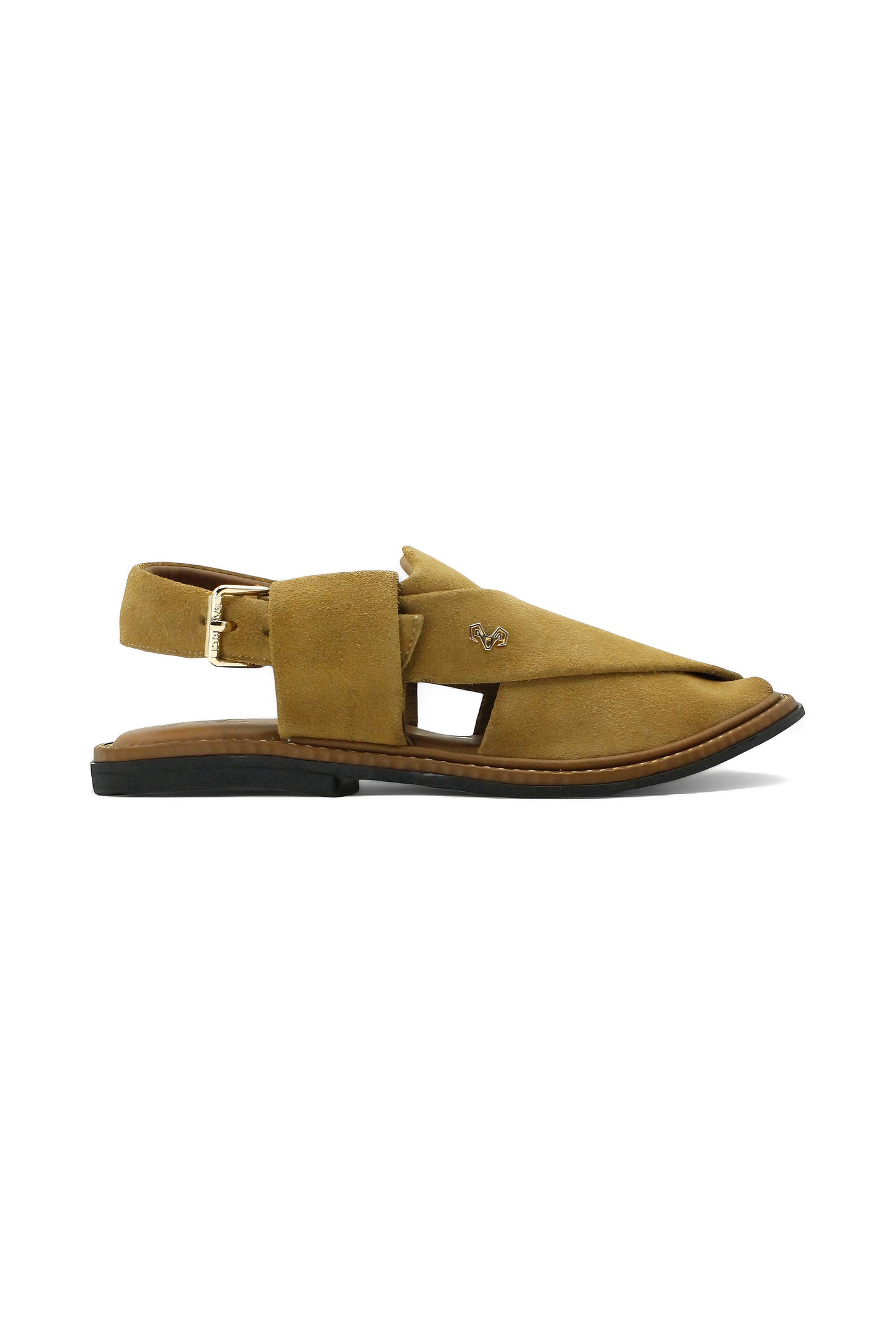 Luxury Beige Suede Peshawari  Chappal