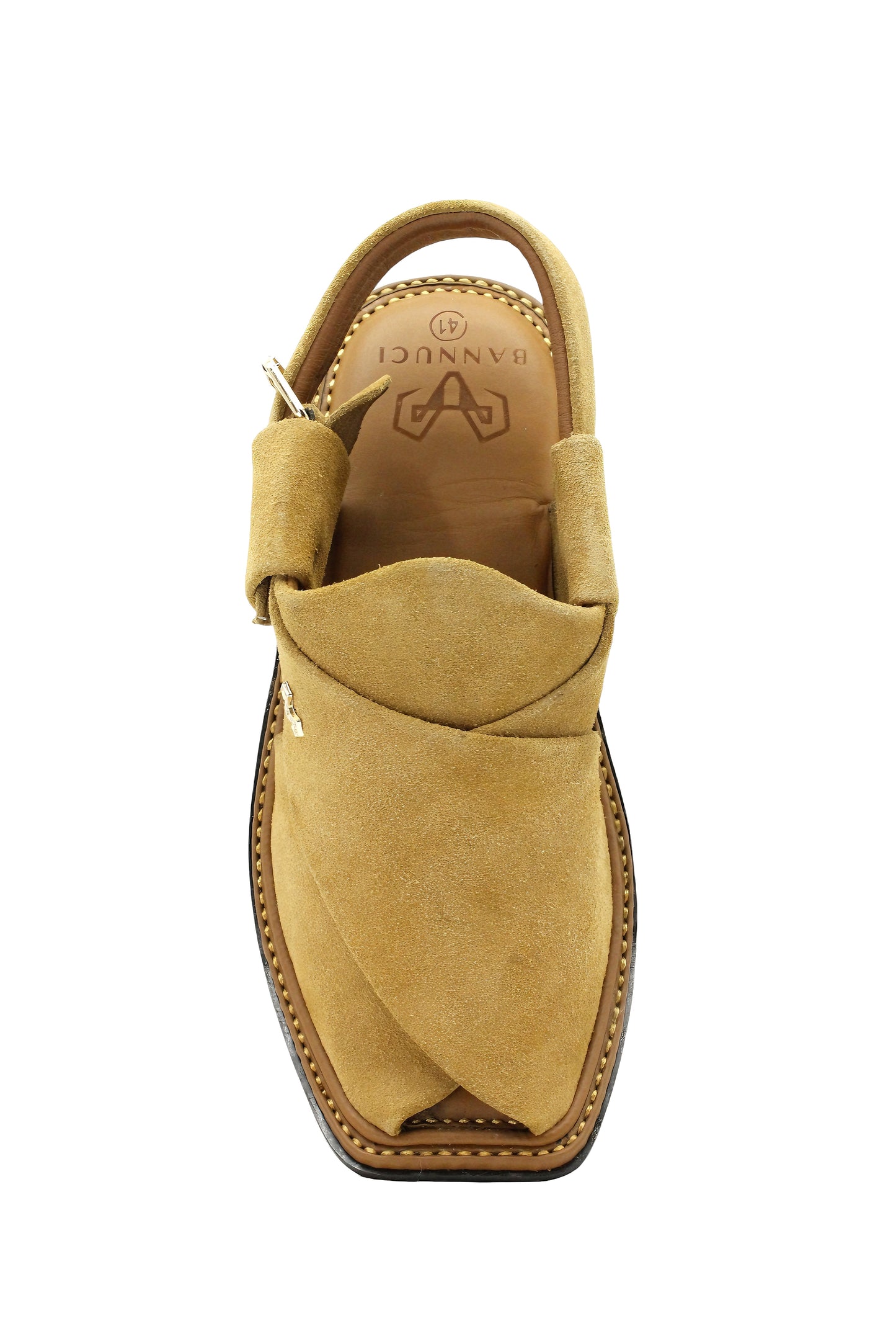 Luxury Beige Suede Peshawari  Chappal