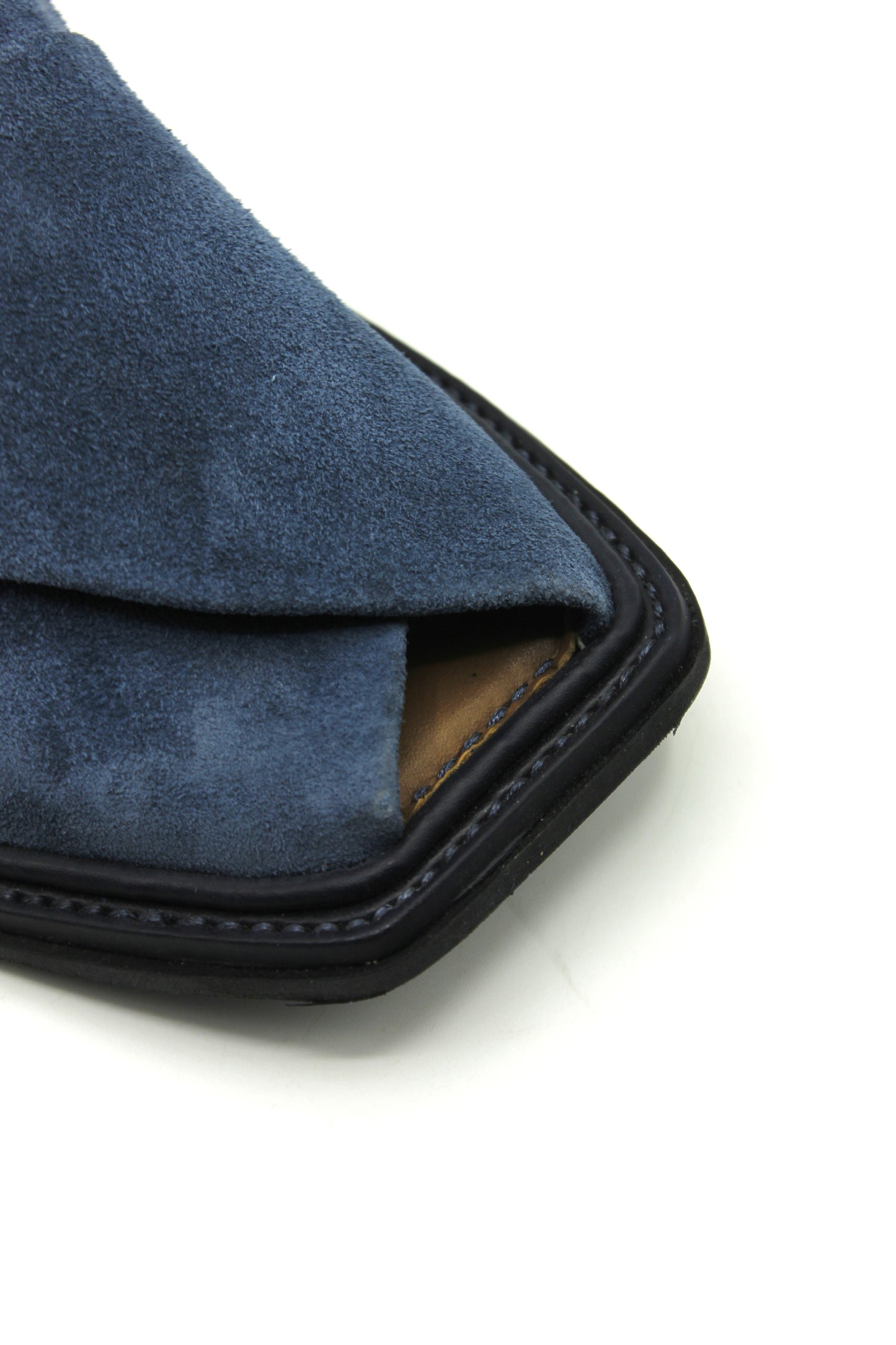 Luxury Blue Suede Peshawari Chappal