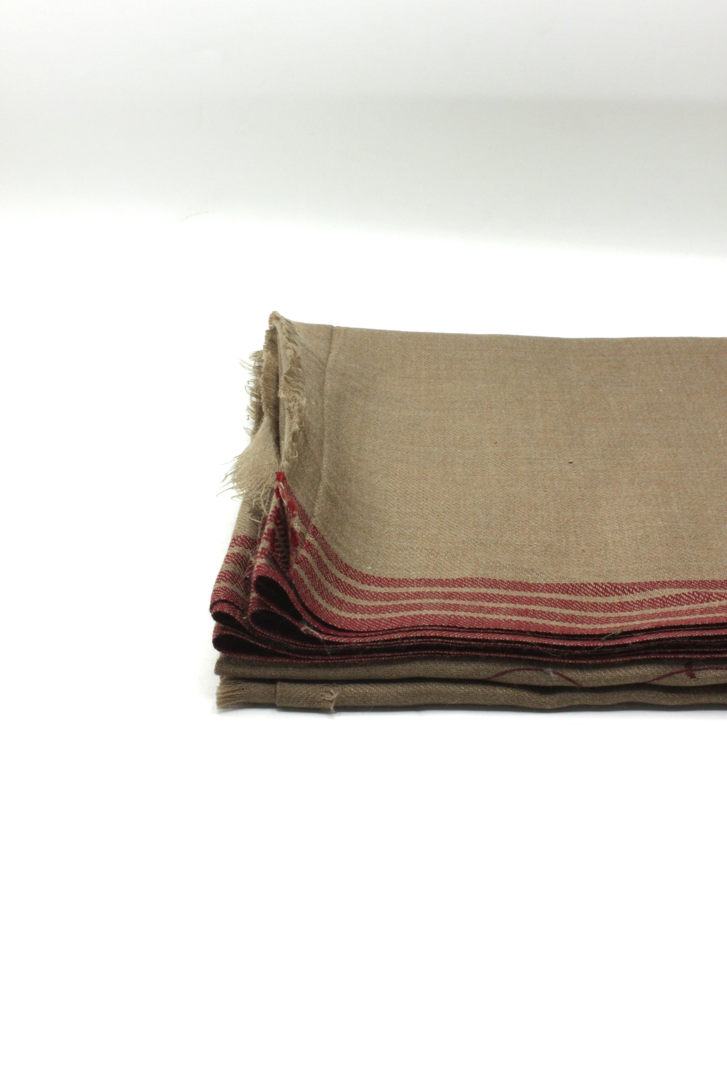 Premium Quality Brown with Red Embroidery  Pashmina Cashmere Shawl