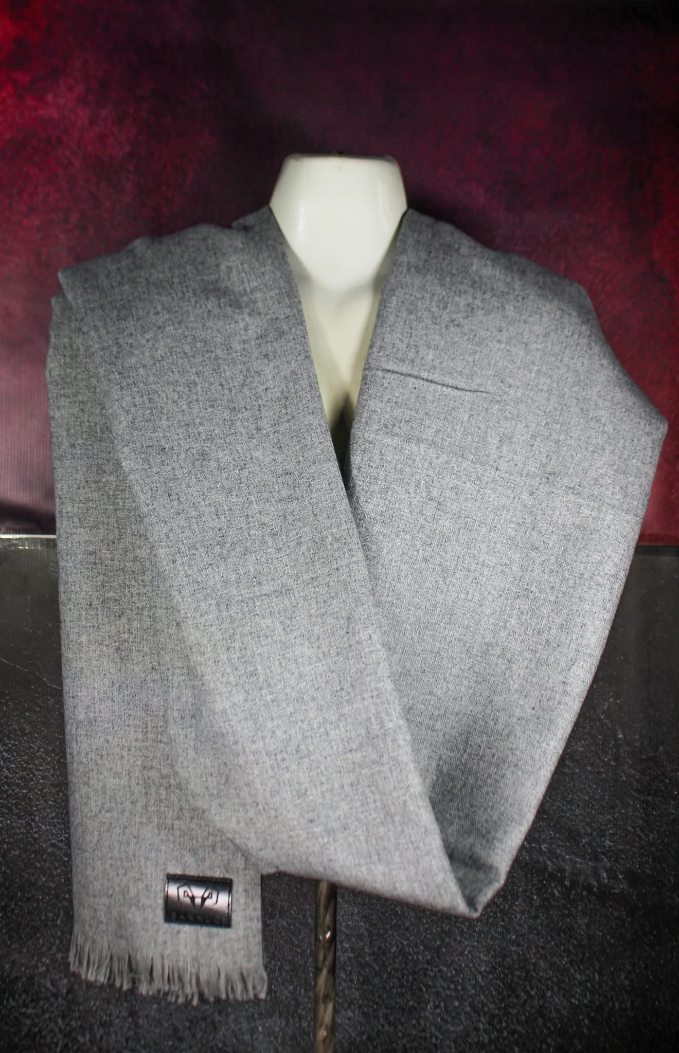 Premium Quality Gray Woolen Blend Shawl