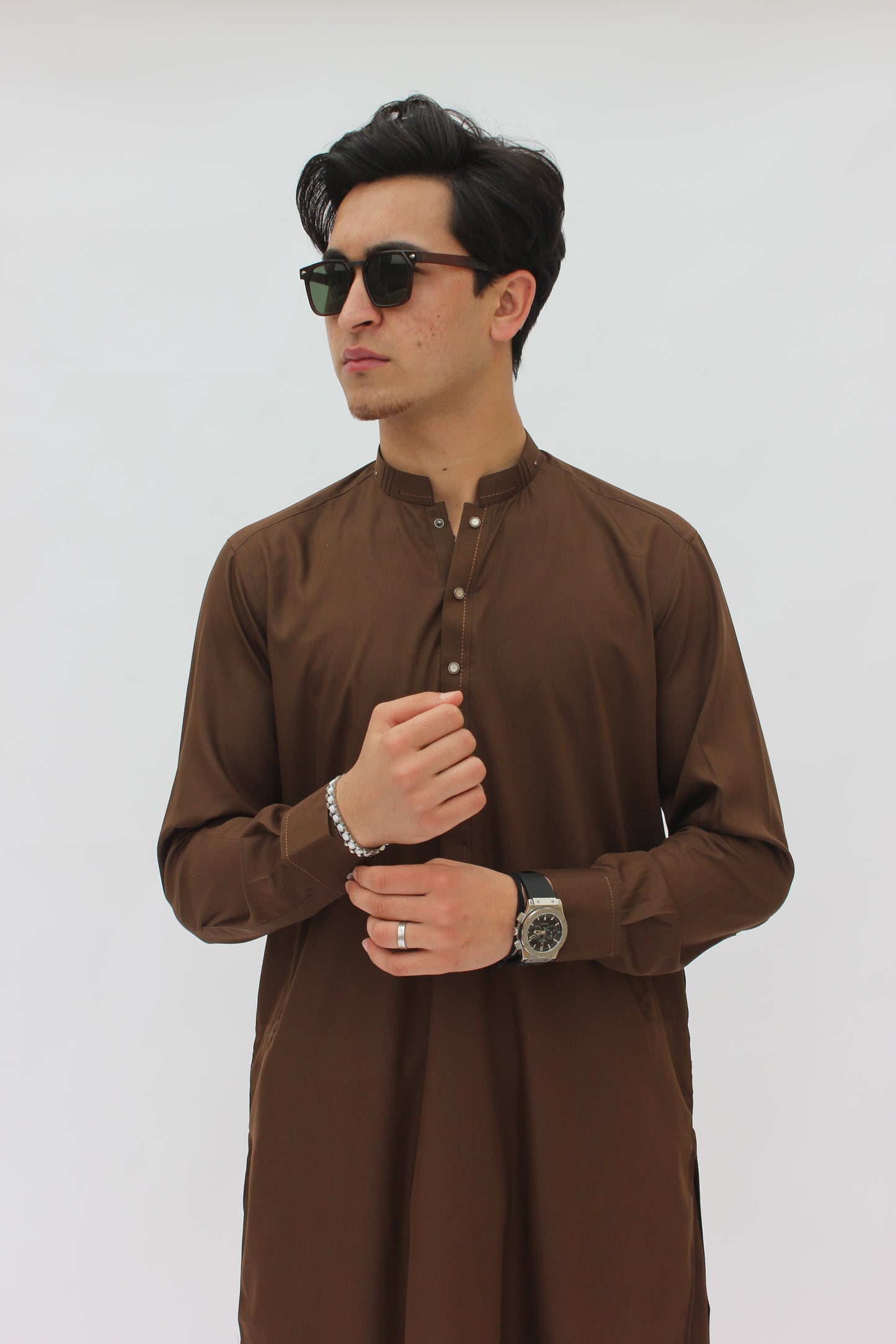 Premium Quality Rustic Mocha Kurta Shalwar